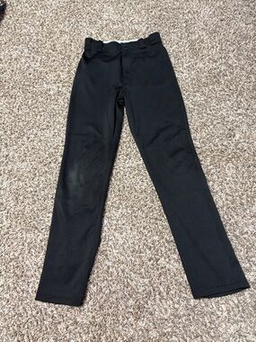 Rawlings Adult Black Baseball Pants. Size Small